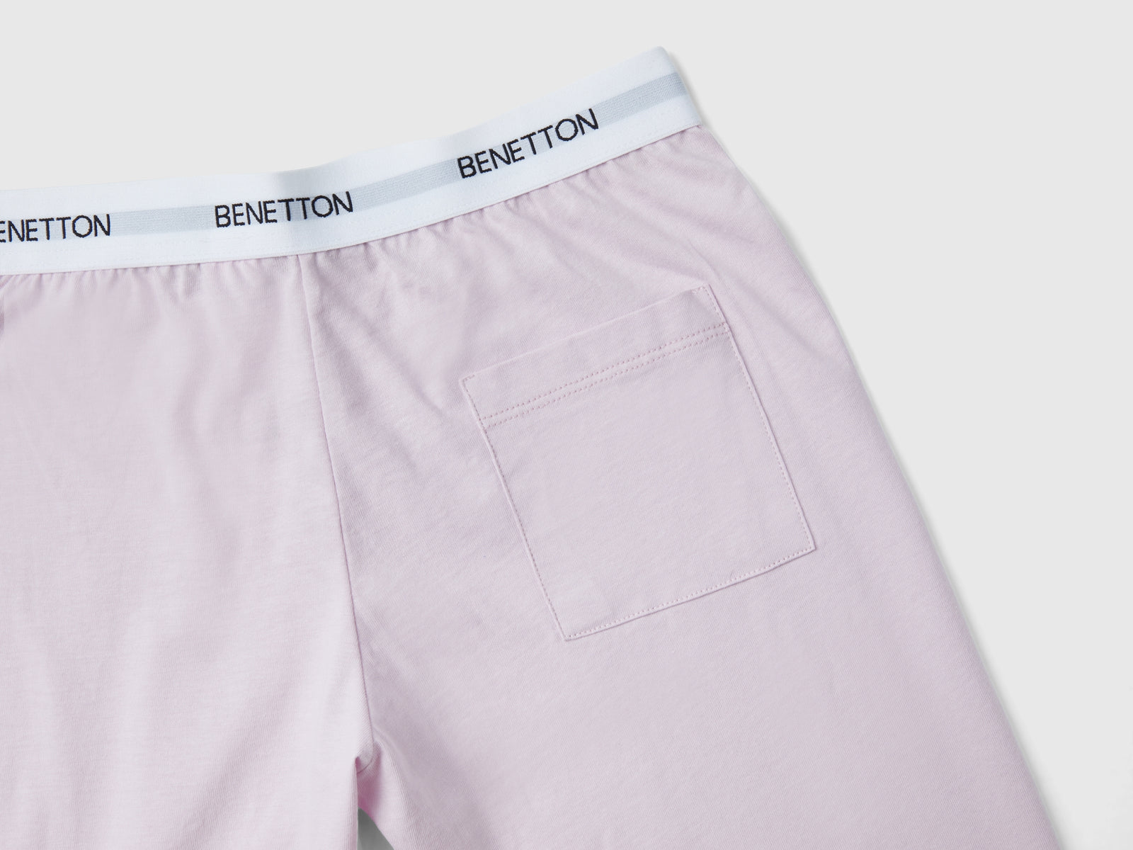 Pigiama con logo 100% cotone da bambino lilla 3 | Benetton Outlet