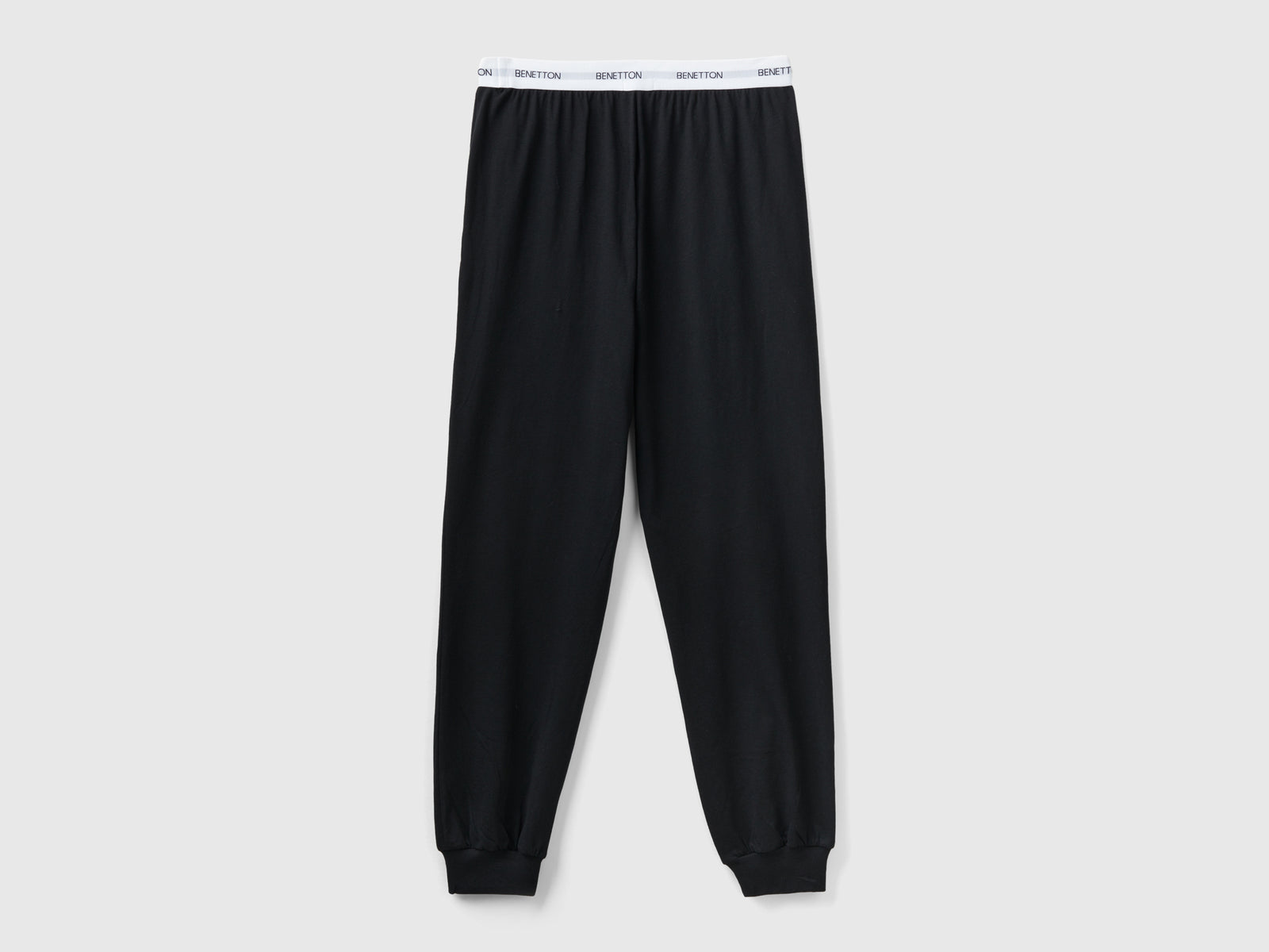 Pantaloni con elastico logato da donna nero 2 | Benetton Outlet