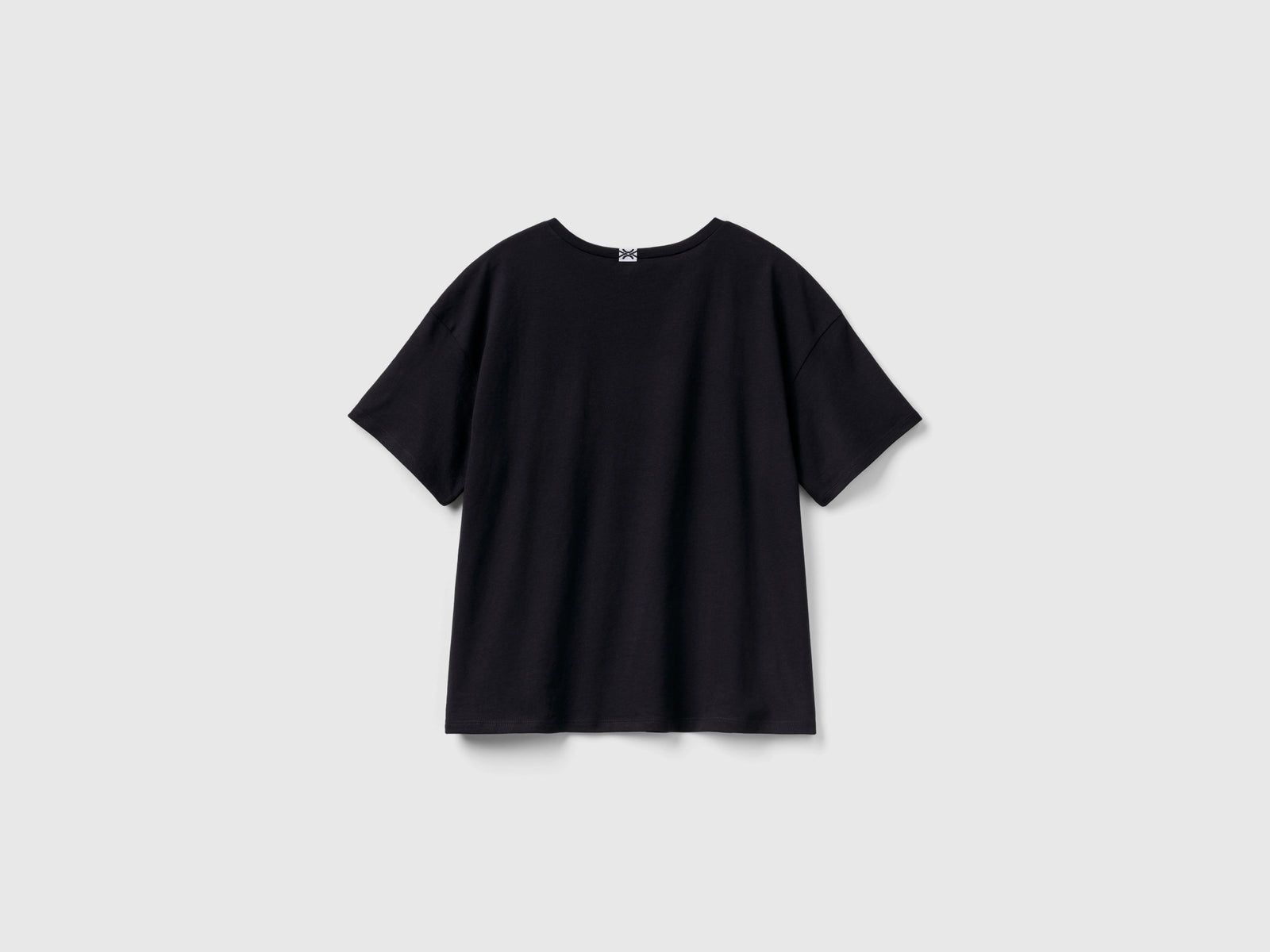 Camiseta 100% algodón da donna nero 2 | Benetton Outlet