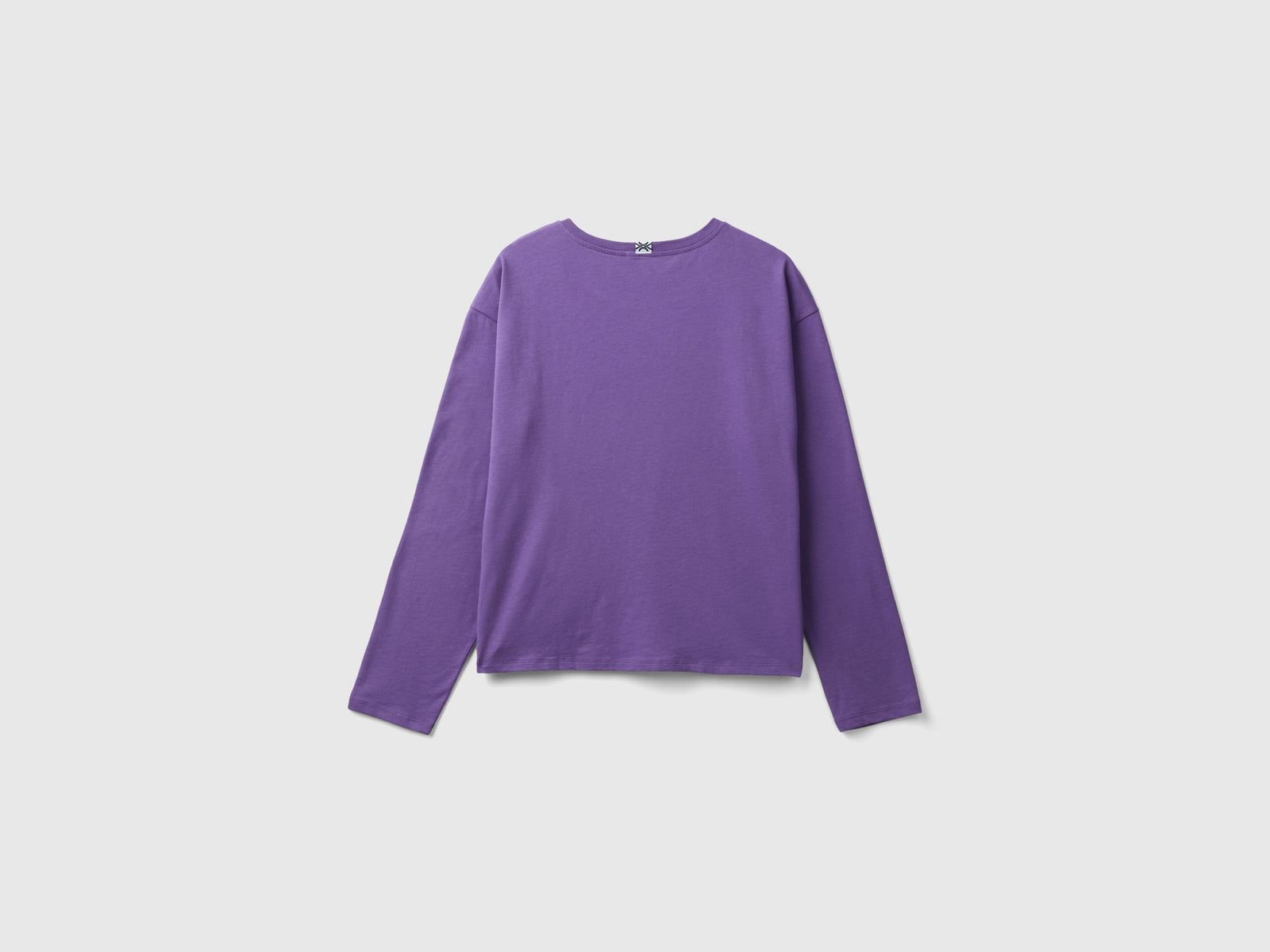 Maglietta con stampa logo da donna viola 2 | Benetton Outlet