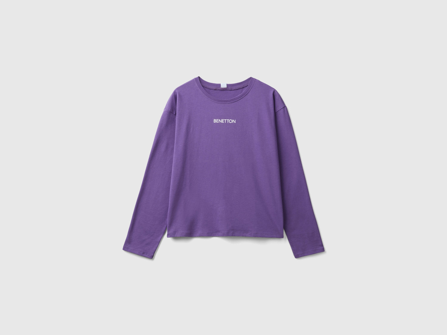 Maglietta con stampa logo da donna viola | Benetton Outlet