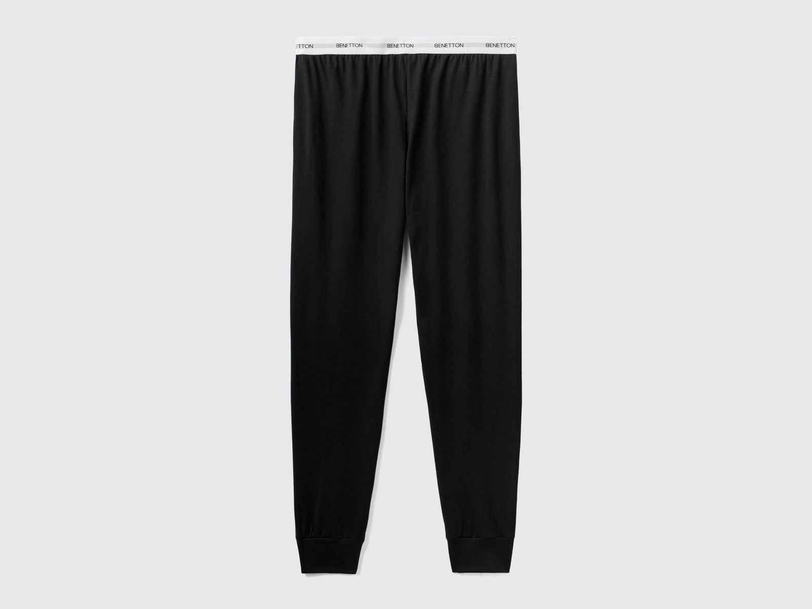 Pantaloni con elastico logato da uomo nero 2 | Benetton Outlet