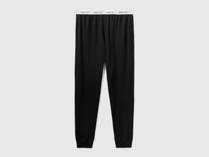Pantaloni con elastico logato
