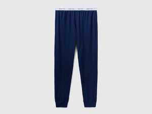 Pantaloni con elastico logato