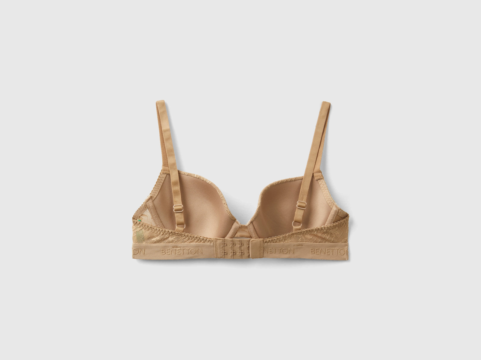Reggiseno push up in pizzo stretch da donna cammello 2 | Benetton Outlet