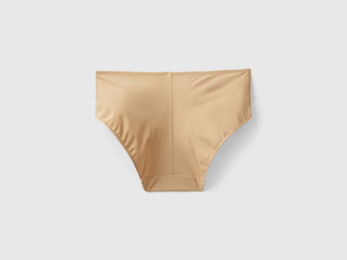 Culottes de encaje y microfibra