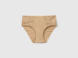 Culottes de encaje y microfibra