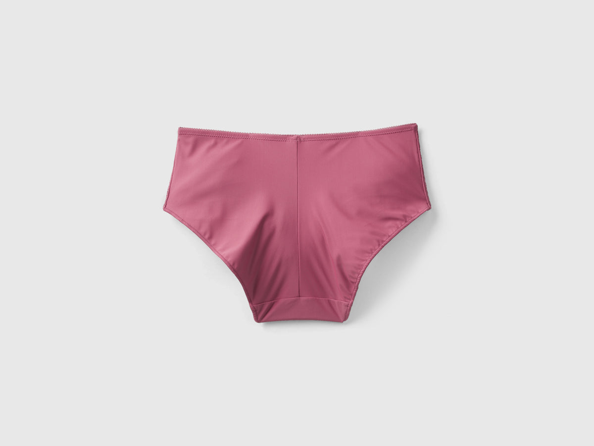 Culottes de encaje y microfibra
