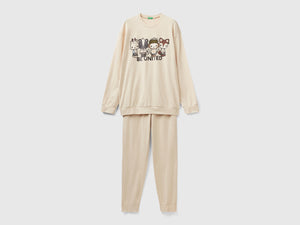 Pigiama mascotte in cotone stretch
