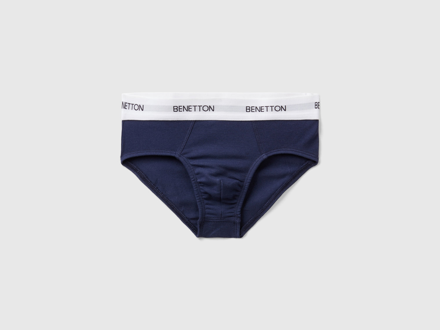 Slip in cotone bio stretch da bambino blu scuro | Benetton Outlet