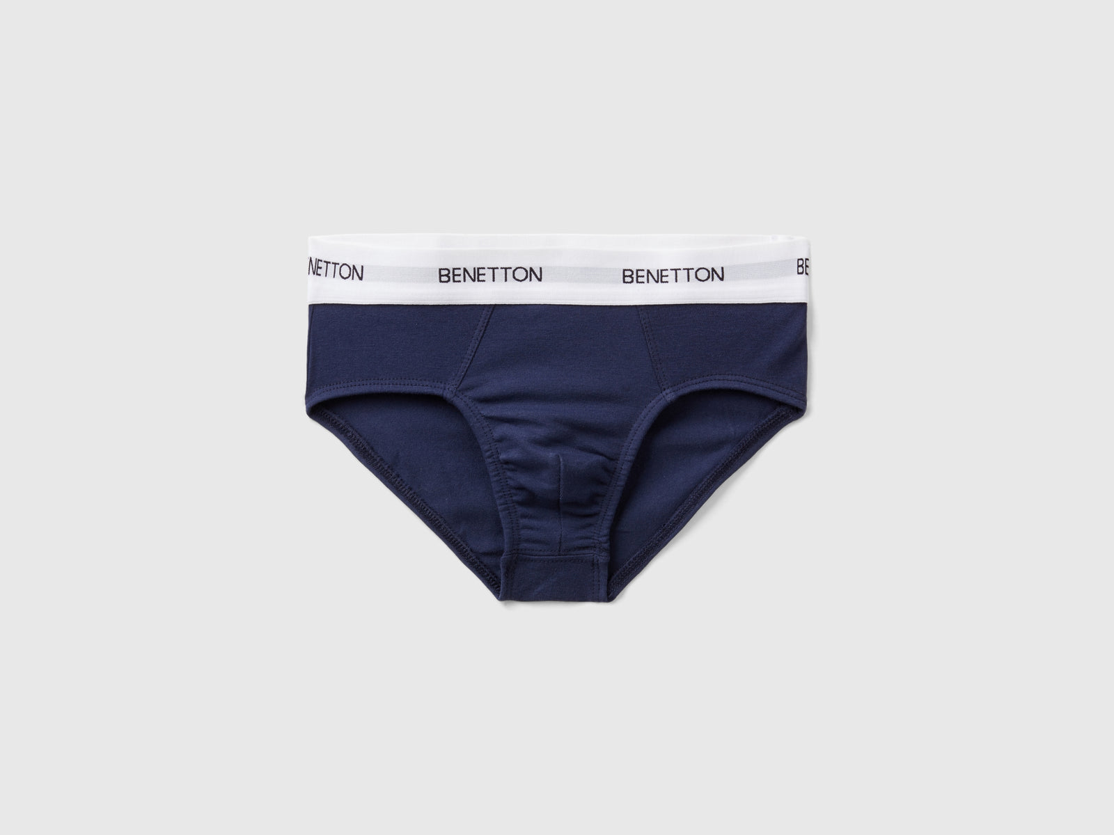 Slip in cotone bio stretch da bambino blu scuro | Benetton Outlet