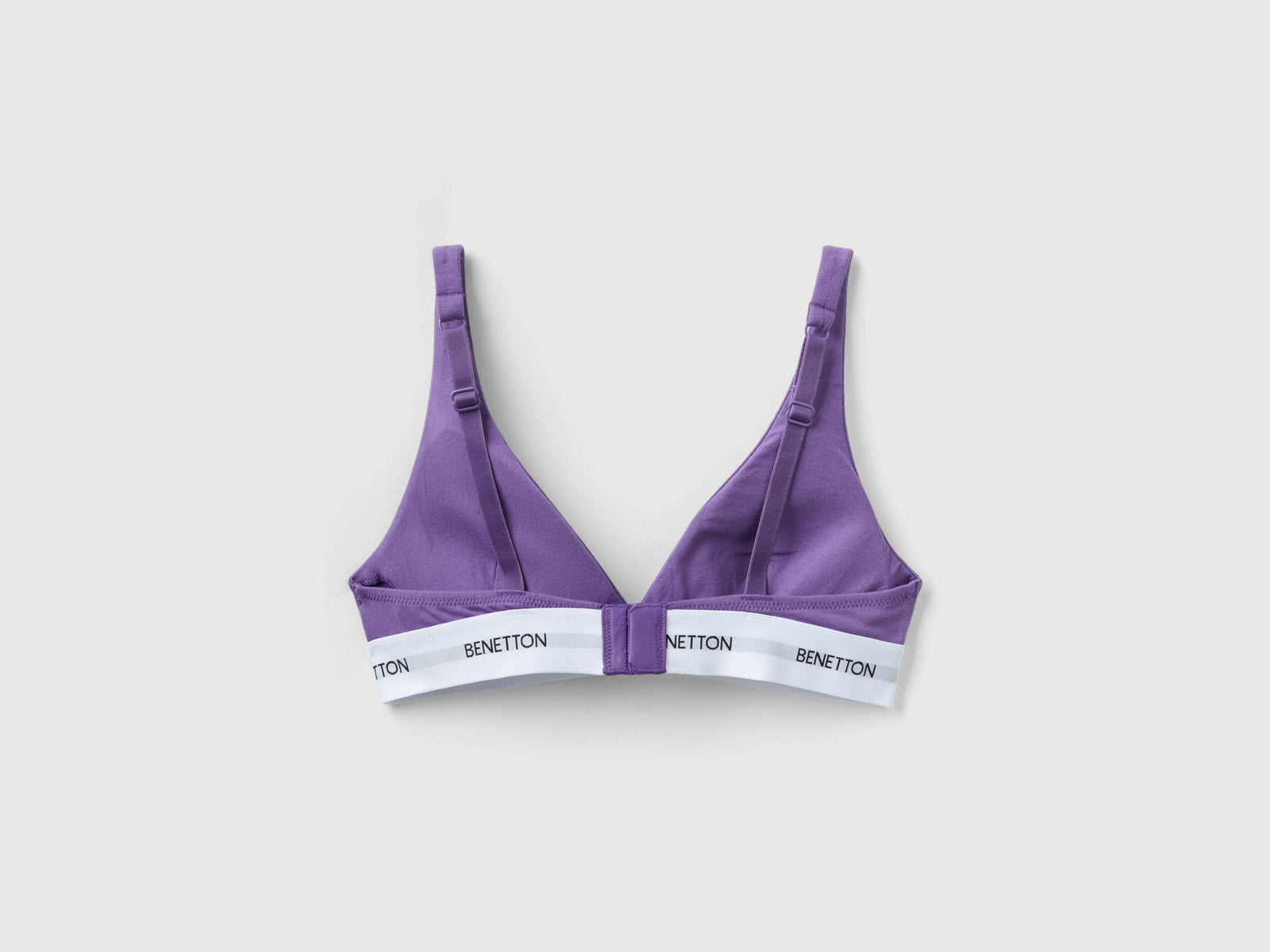 Reggiseno a triangolo in cotone bio da donna lilla 2 | Benetton Outlet