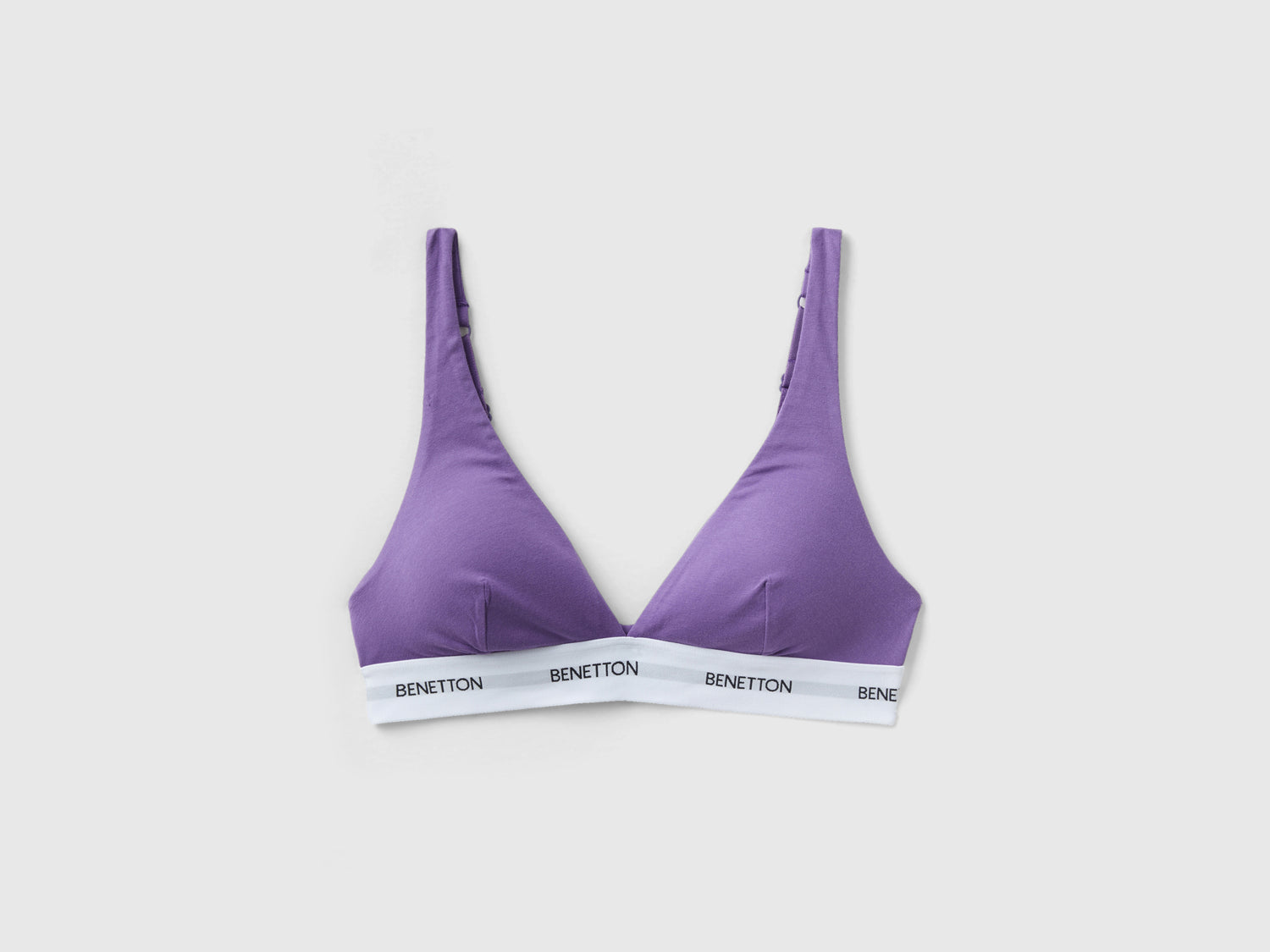 Reggiseno a triangolo in cotone bio da donna lilla | Benetton Outlet