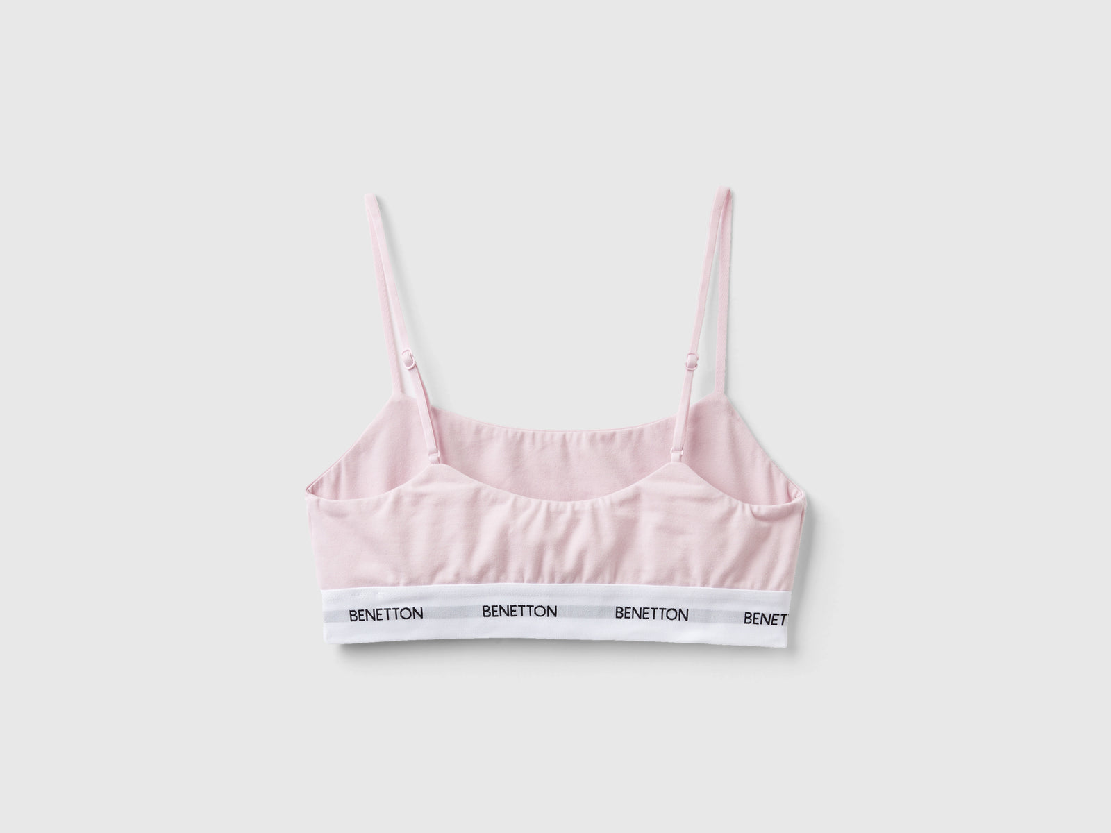 Reggiseno a top in cotone bio da donna rosa tenue 2 | Benetton Outlet