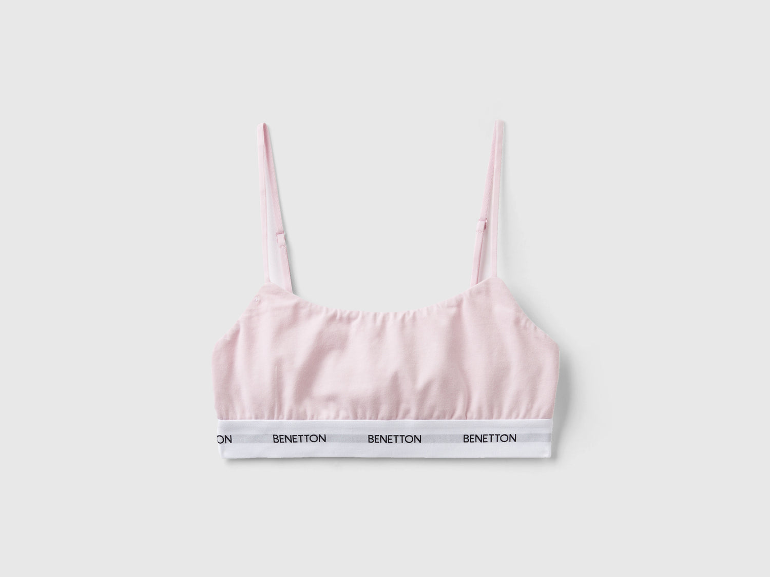 Reggiseno a top in cotone bio da donna rosa tenue | Benetton Outlet