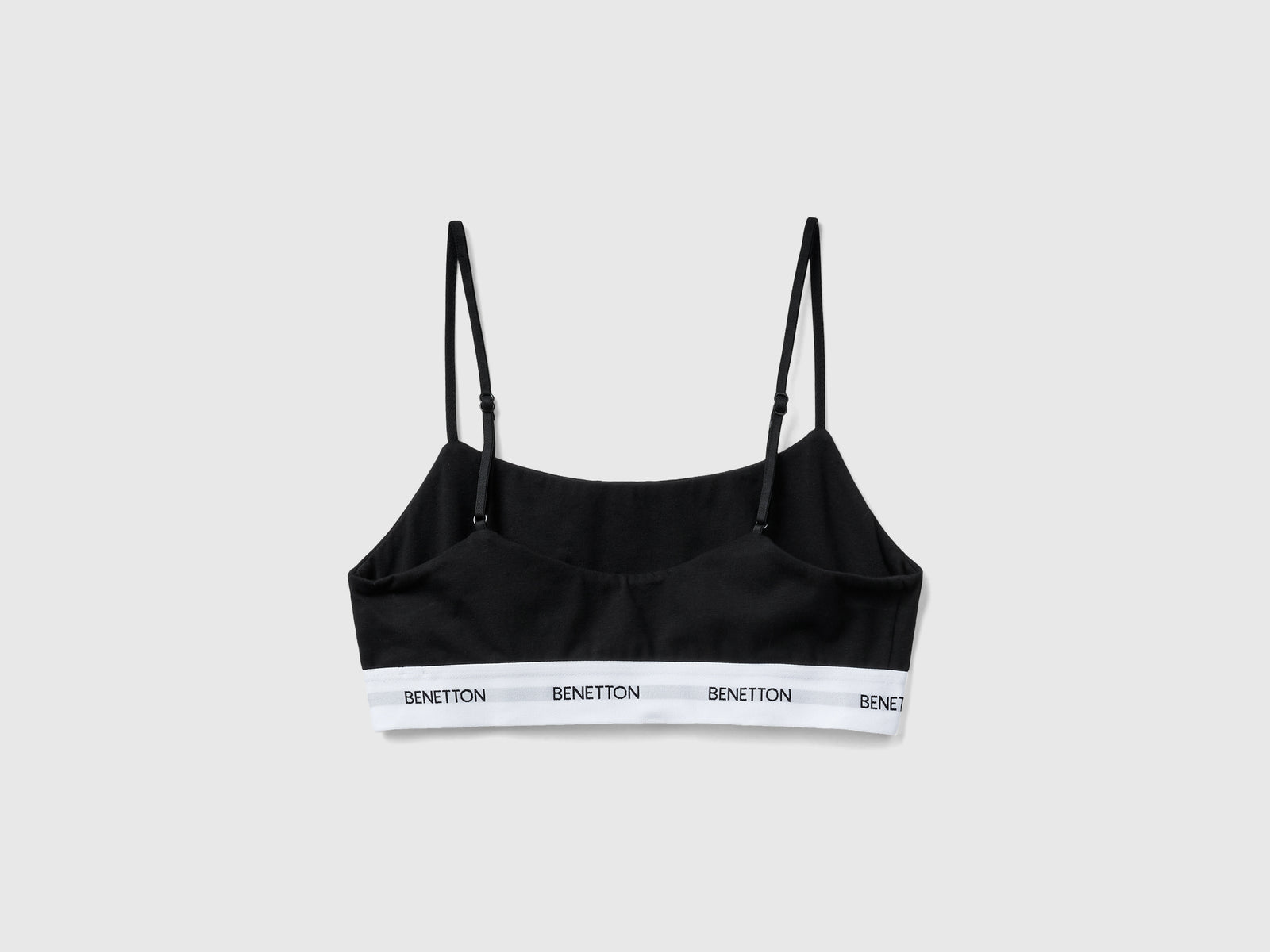 Reggiseno a top in cotone bio da donna nero 2 | Benetton Outlet