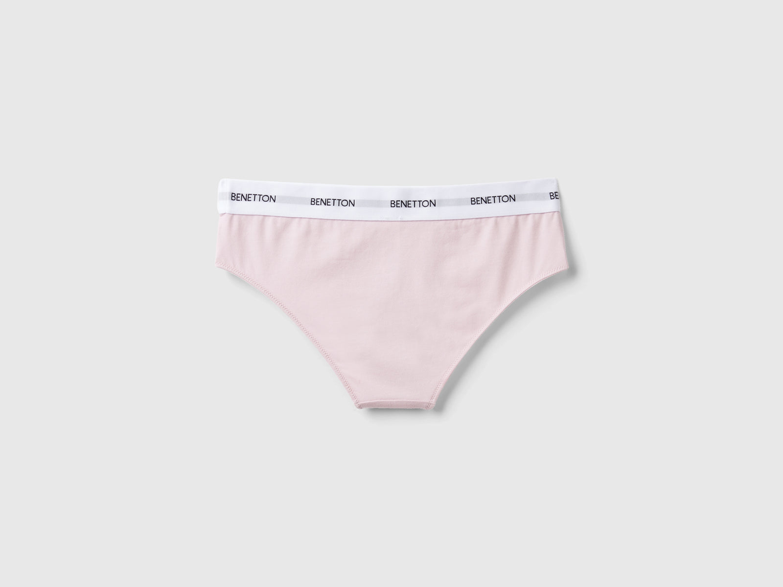 Slip fianco alto in cotone bio da donna rosa tenue 2 | Benetton Outlet