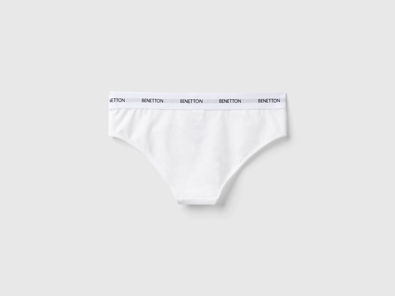 Slip fianco alto in cotone bio da donna bianco 2 | Benetton Outlet
