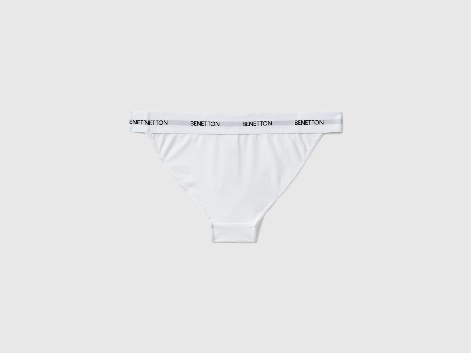 Slip fianco basso in cotone bio da donna bianco 2 | Benetton Outlet