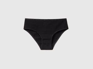 Slip fianco alto in cotone bio stretch