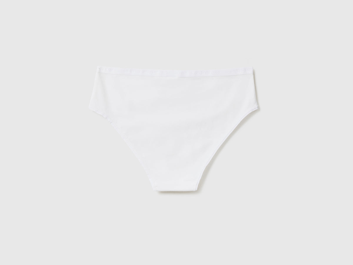 Slip fianco alto in cotone bio stretch