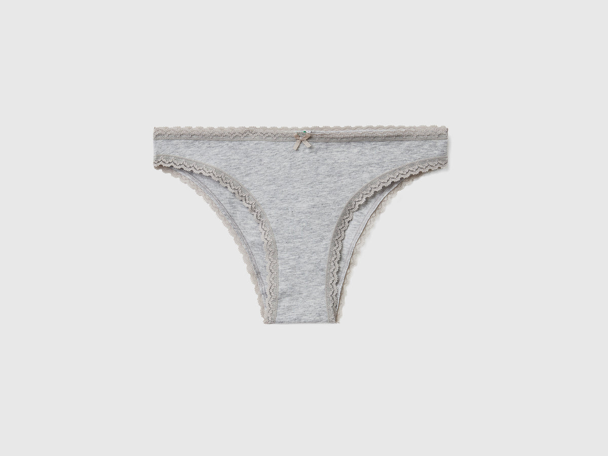 Slip a vita bassa in cotone bio stretch
