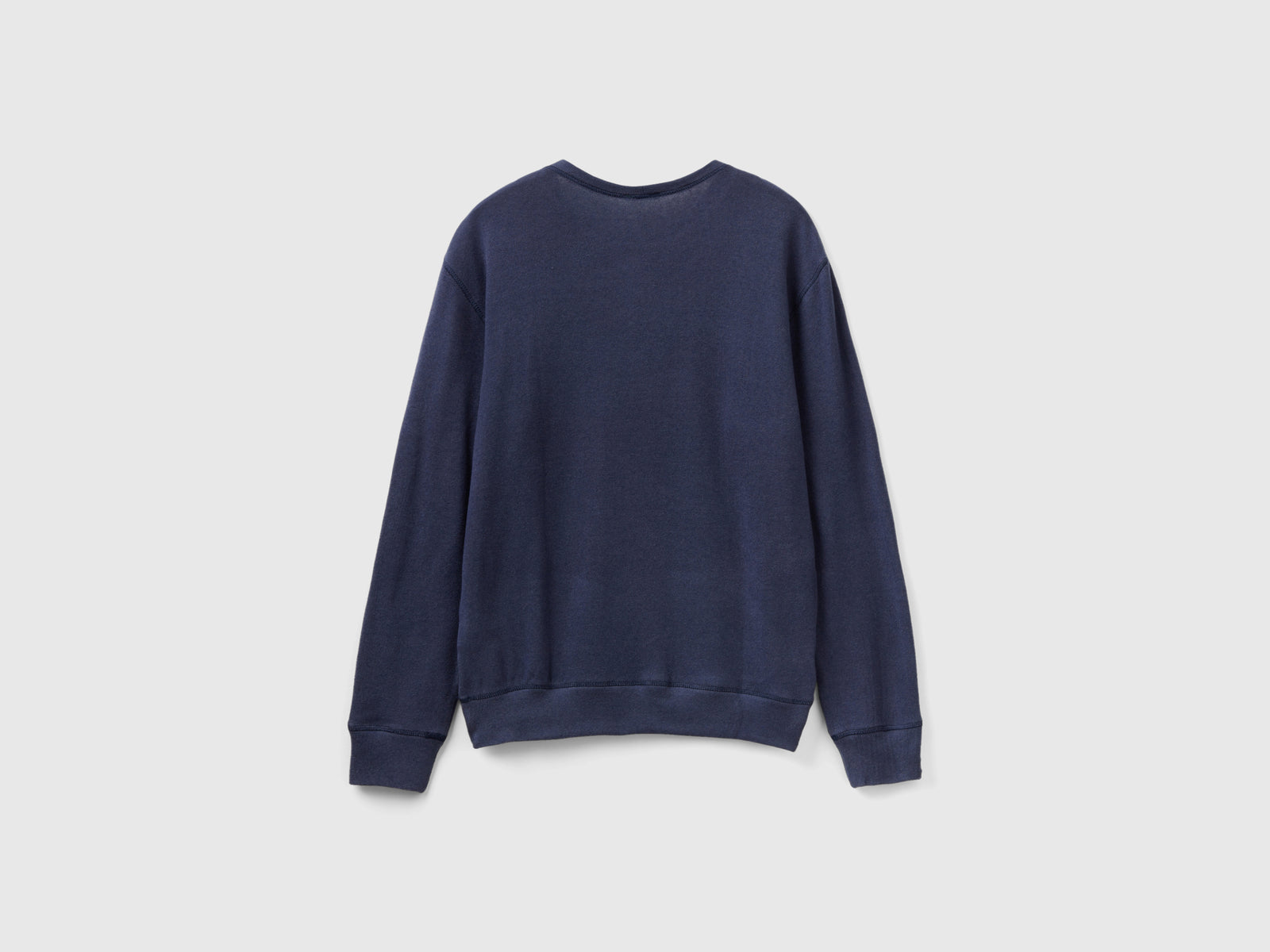 Suéter cálido de mezcla de algodón elástico da uomo blu scuro 2 | Benetton Outlet
