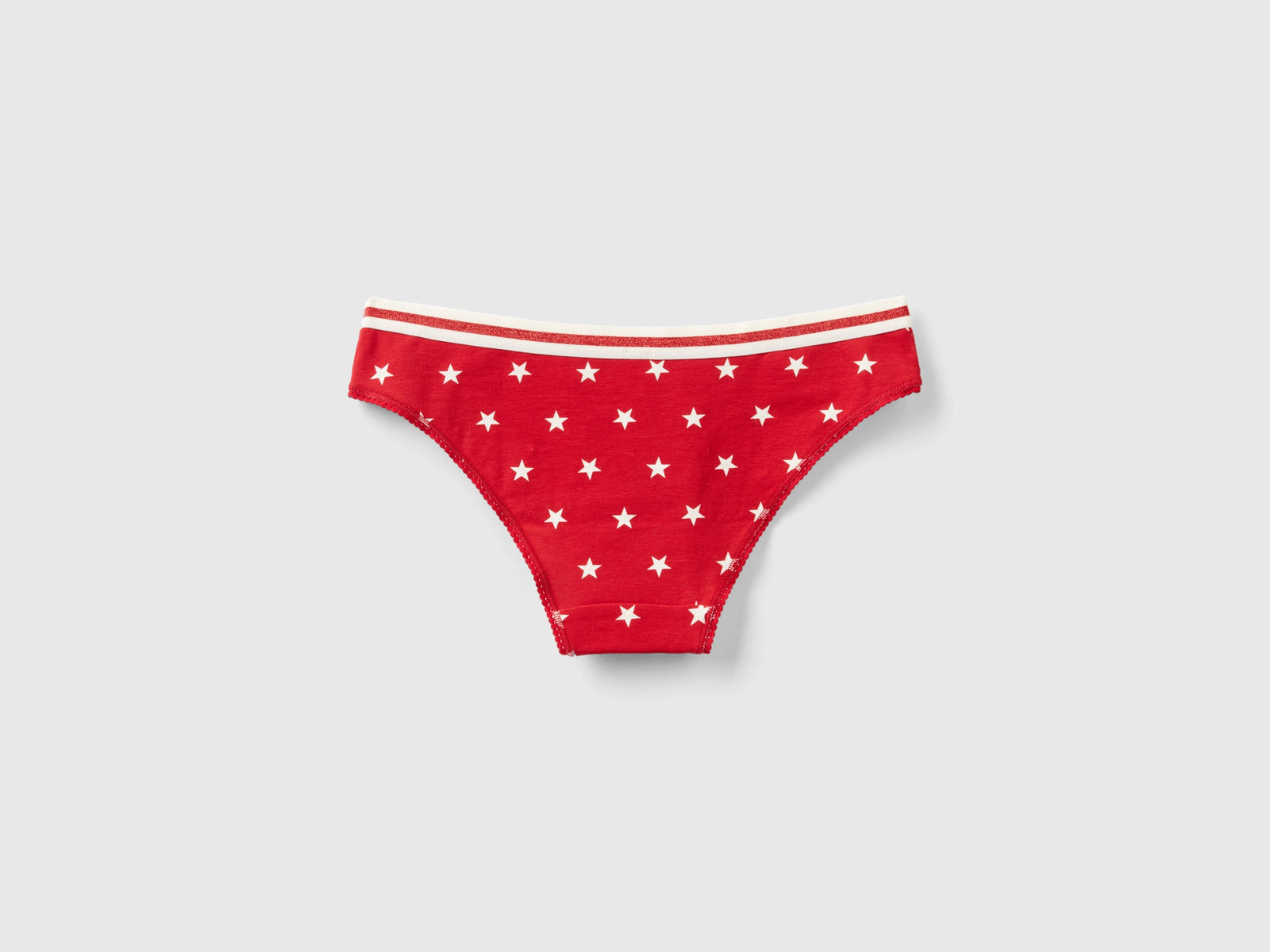 Braguita roja con estampado de estrellas da donna rosso 2 | Benetton Outlet