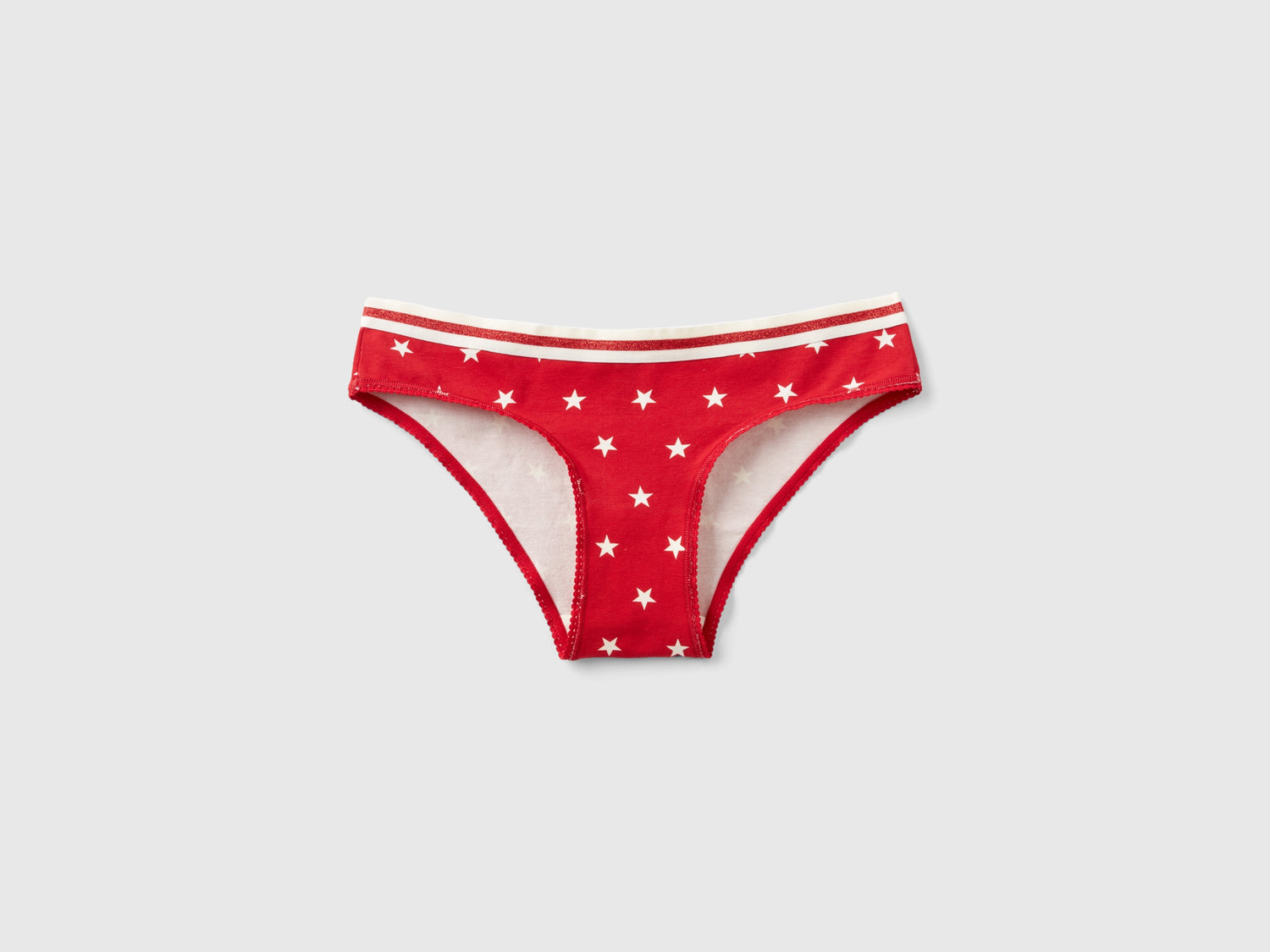 Braguita roja con estampado de estrellas da donna rosso | Benetton Outlet