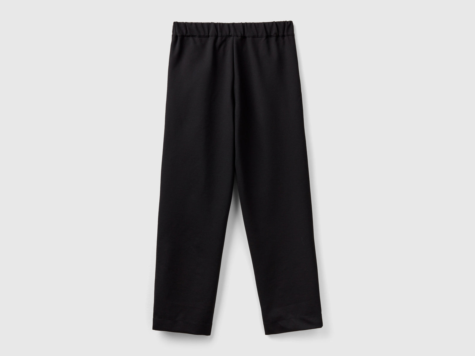 Pantaloni in misto viscosa stretch da donna nero 2 | Benetton Outlet