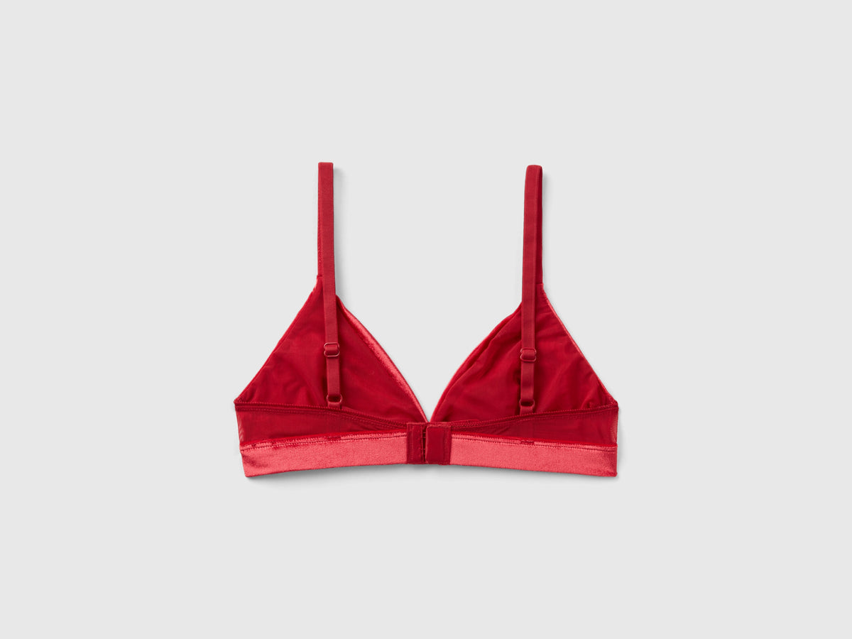 Reggiseno a triangolo in velour