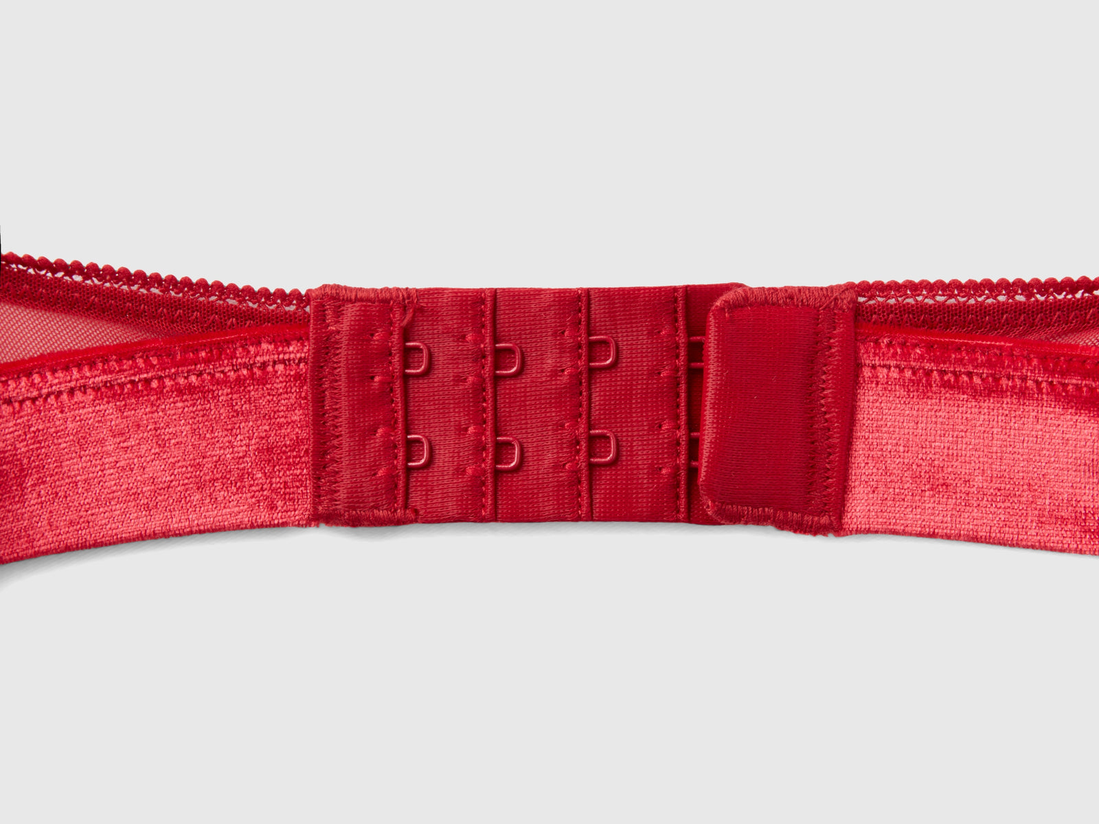 Reggiseno a triangolo in velour da donna rosso 3 | Benetton Outlet