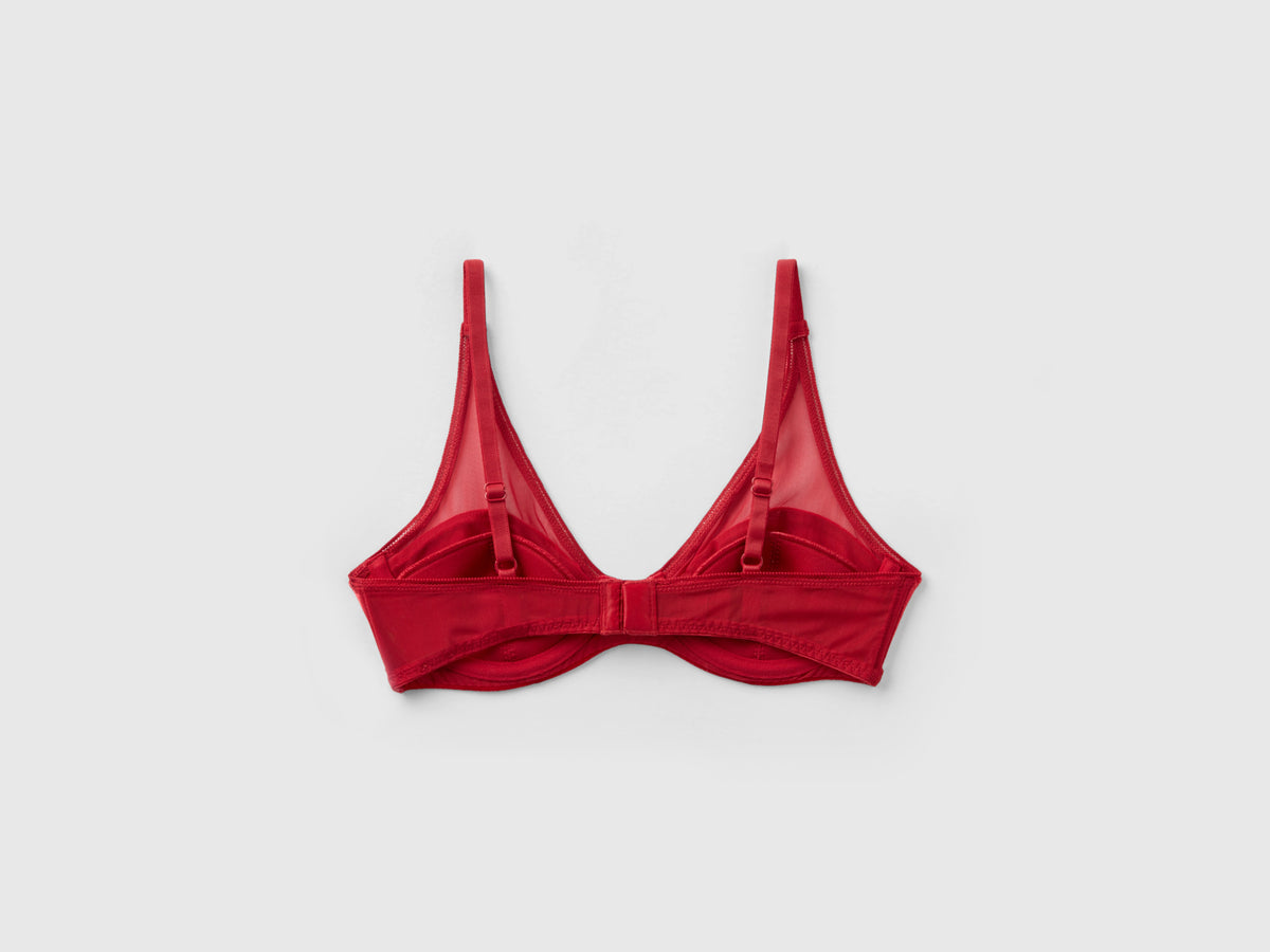 Reggiseno in velour semi imbottito