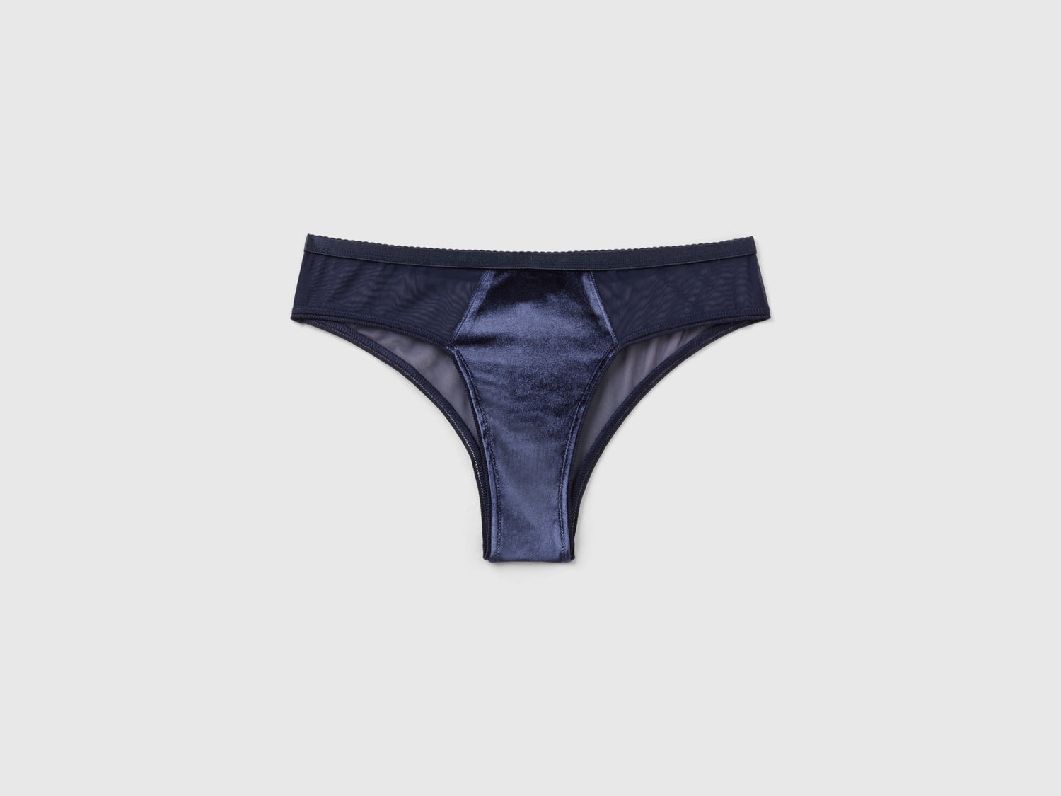 Brasileña en terciopelo da donna blu scuro | Benetton Outlet