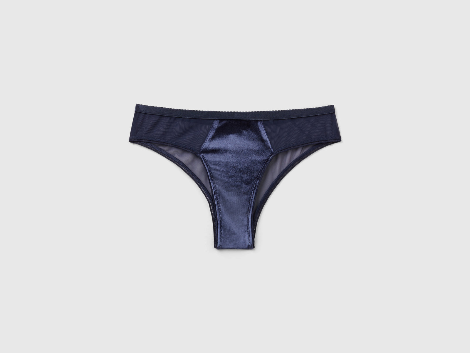 Brasiliana in velour da donna blu scuro | Benetton Outlet