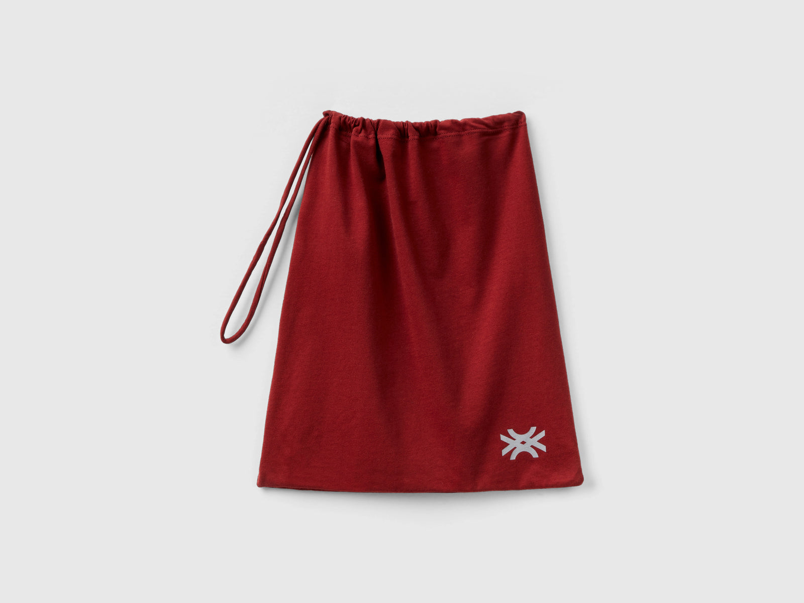 Pigiama con logo in cotone a fibra lunga da uomo bordeaux 3 | Benetton Outlet