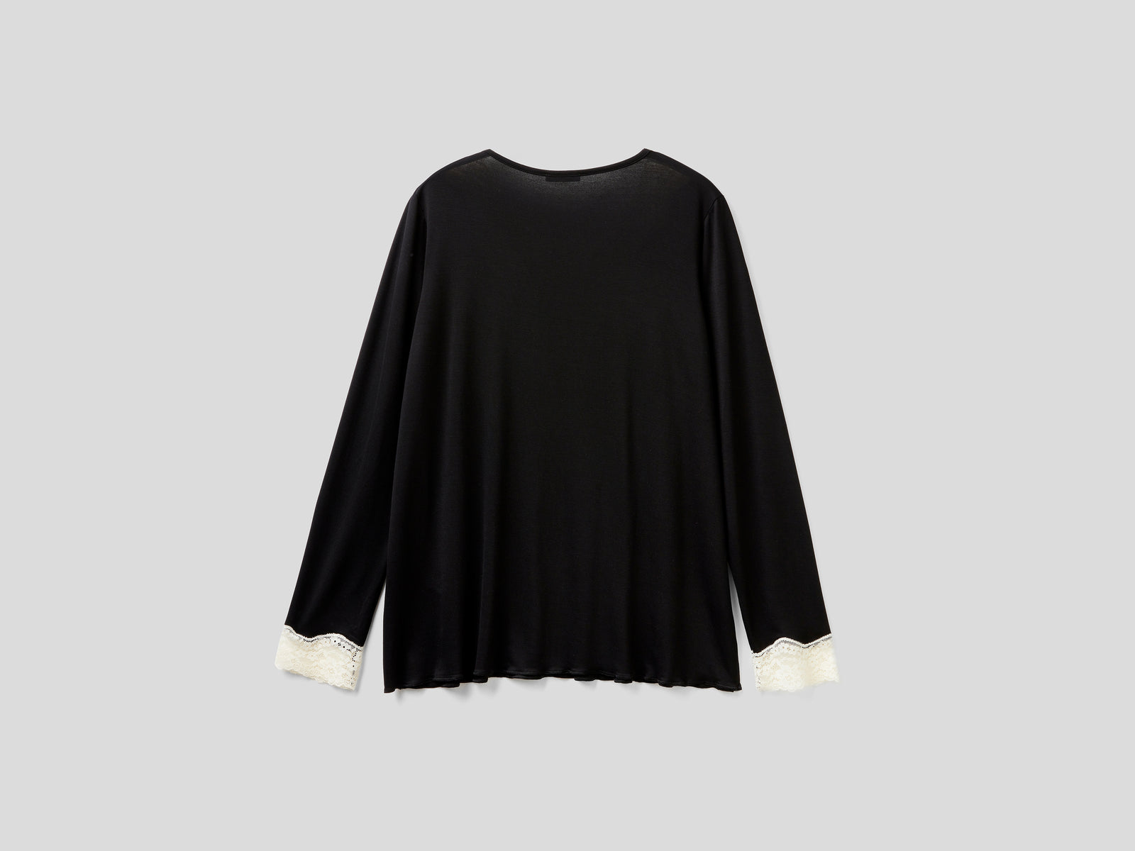 Suéter con detalle de encaje da donna nero 2 | Benetton Outlet