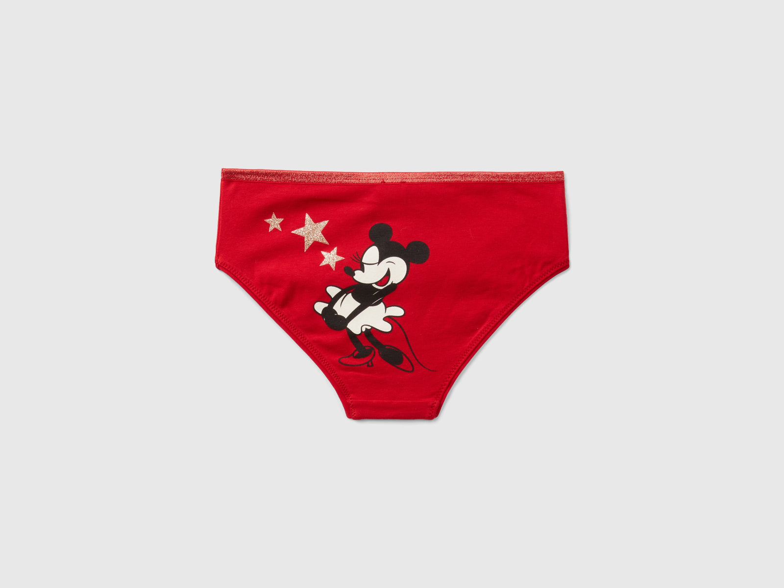 Mutande con stampa Minnie da bambina rosso 2 | Benetton Outlet