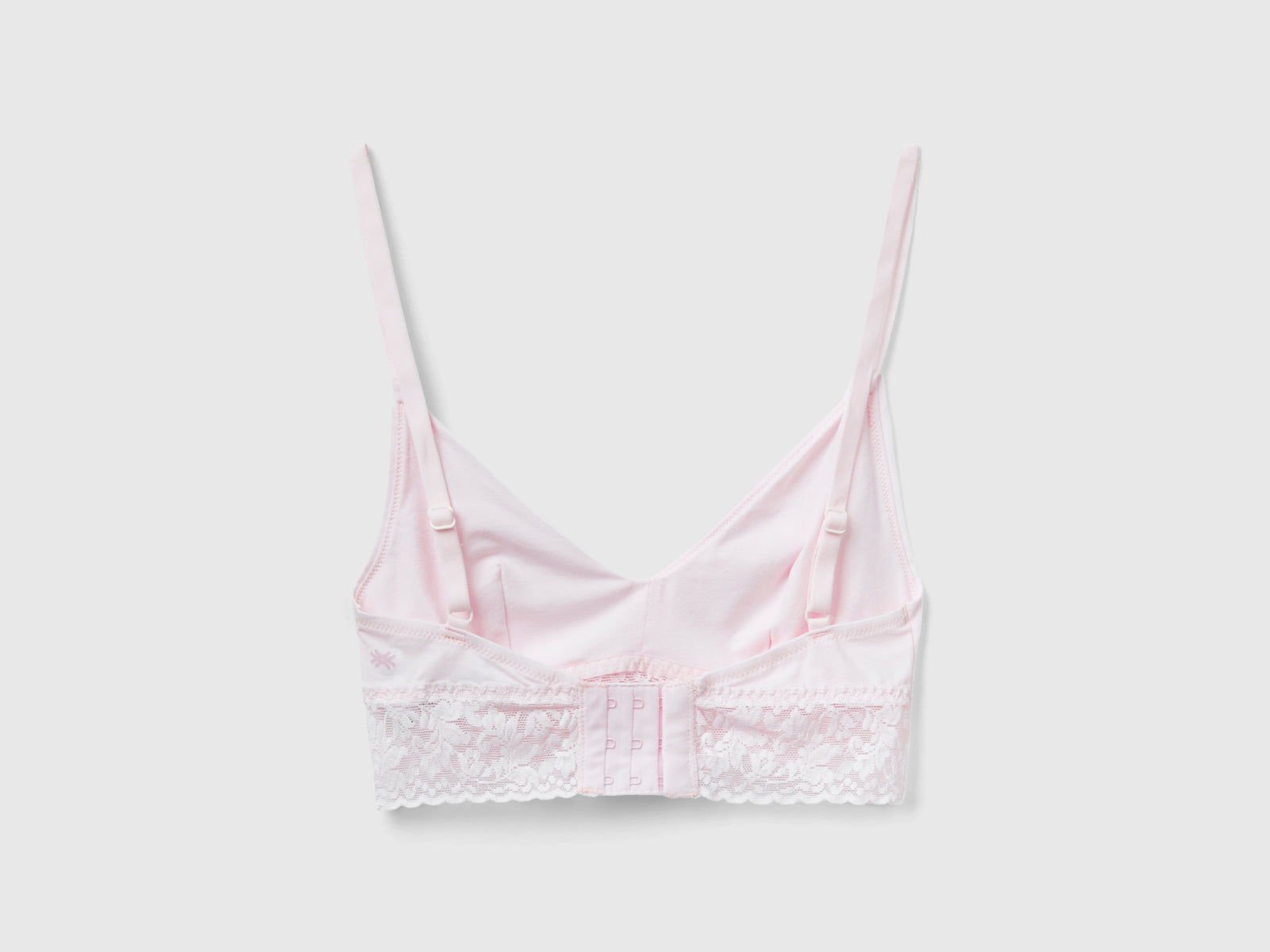 Bralette in cotone bio super stretch da donna rosa tenue 2 | Benetton Outlet