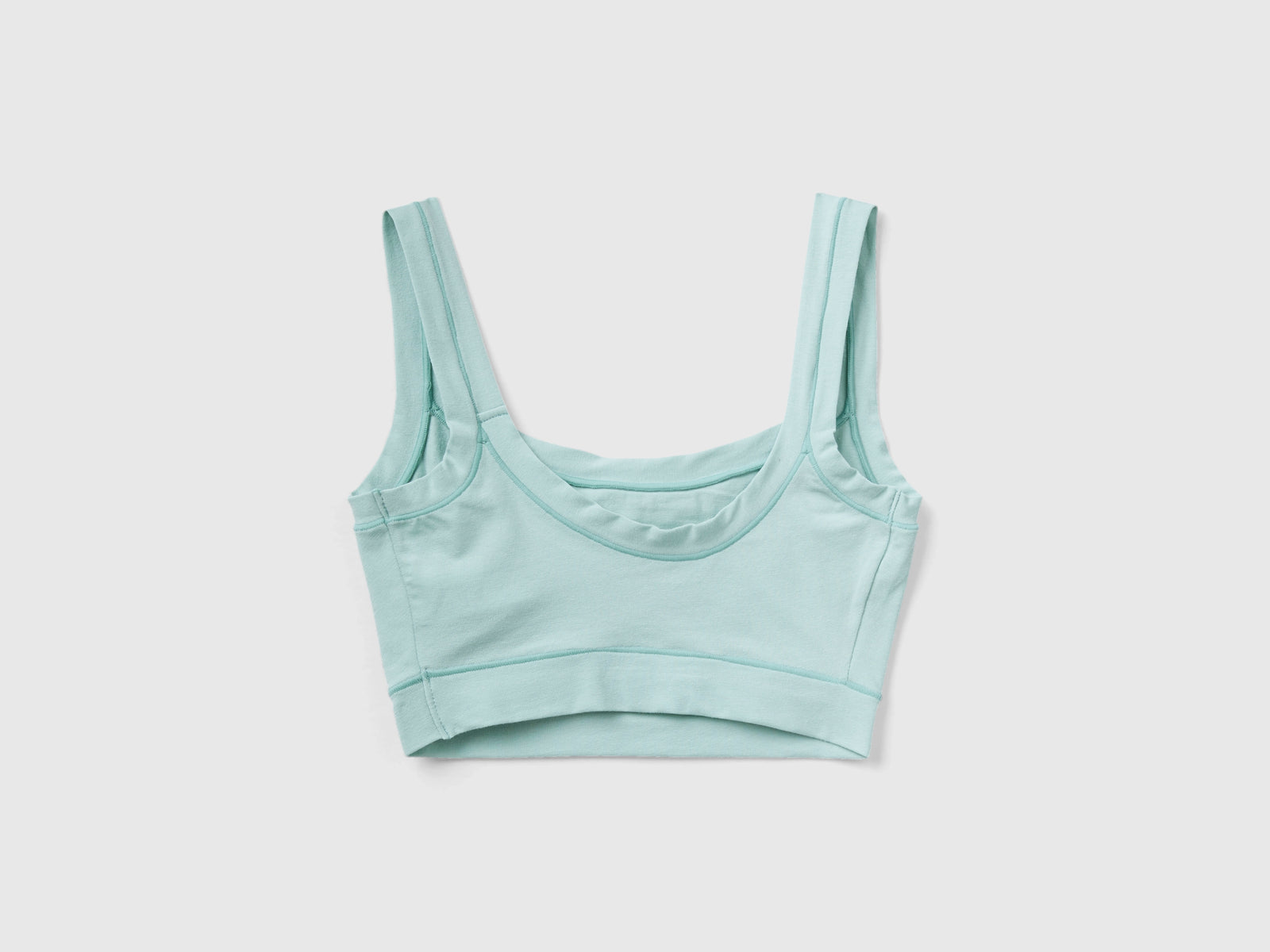 Sujetador de algodón orgánico súper elástico da donna verde acqua 2 | Benetton Outlet