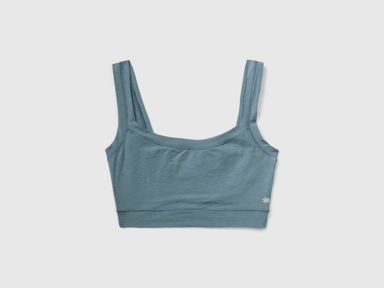 Sujetador de algodón orgánico súper elástico da donna grigio scuro | Benetton Outlet