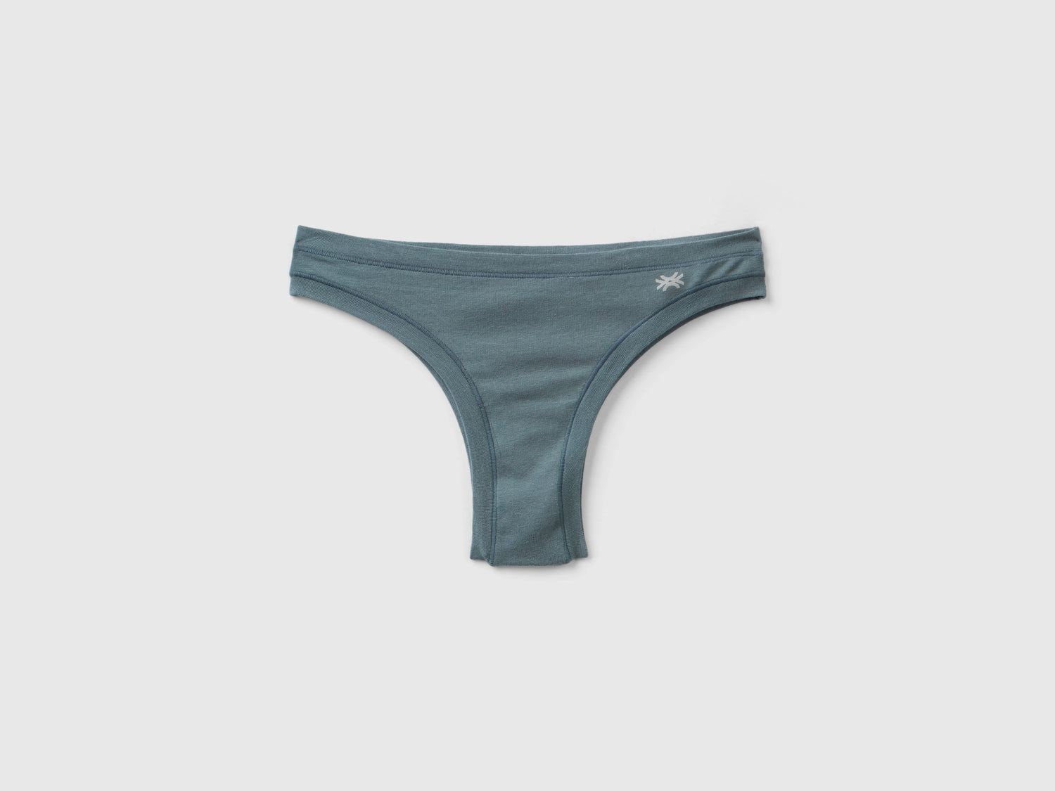 Braguita brasileña de algodón orgánico súper elástica da donna grigio scuro | Benetton Outlet
