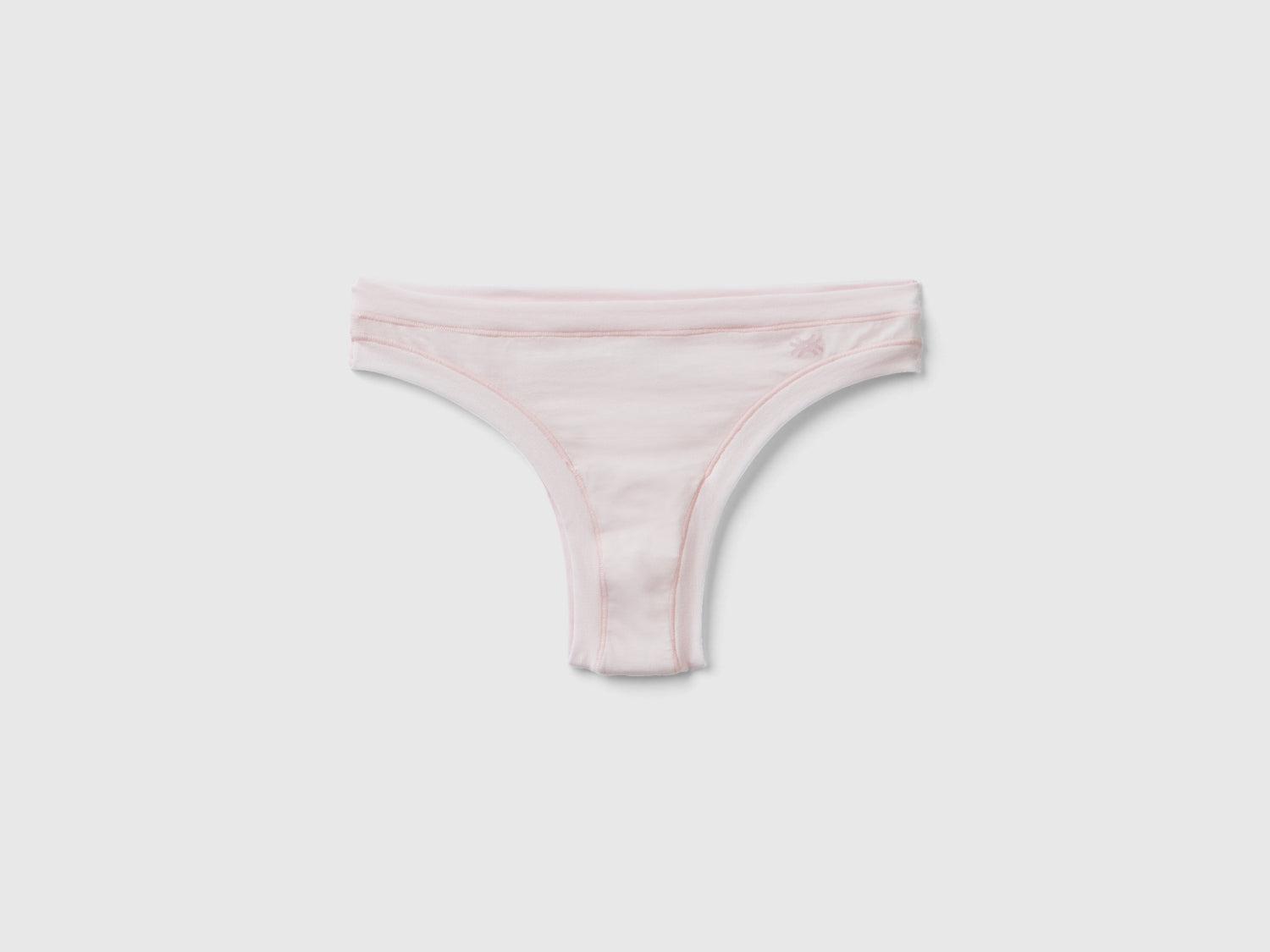 Braguita brasileña de algodón orgánico súper elástica da donna rosa tenue | Benetton Outlet