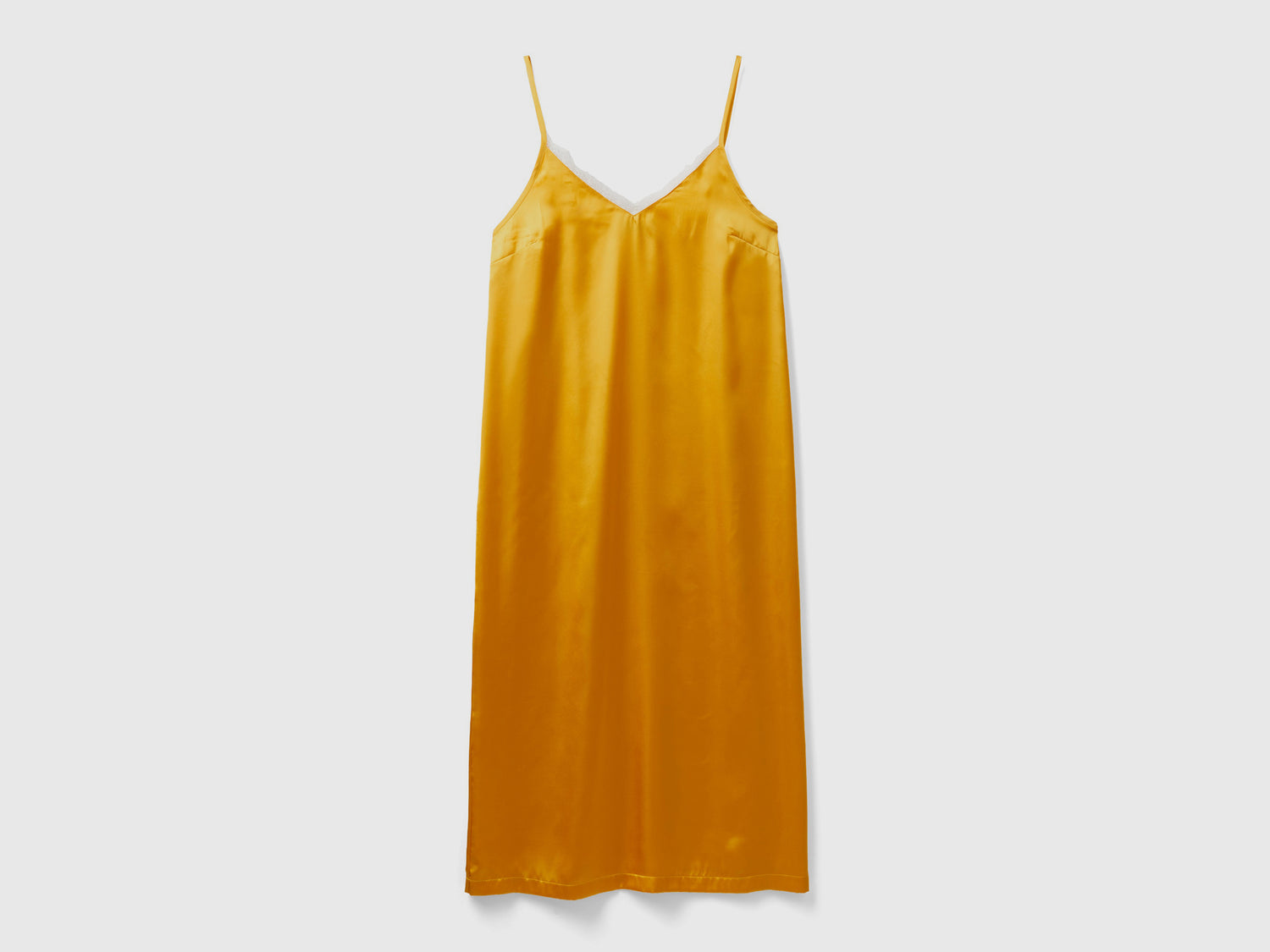 Combinación de satén da donna giallo | Benetton Outlet