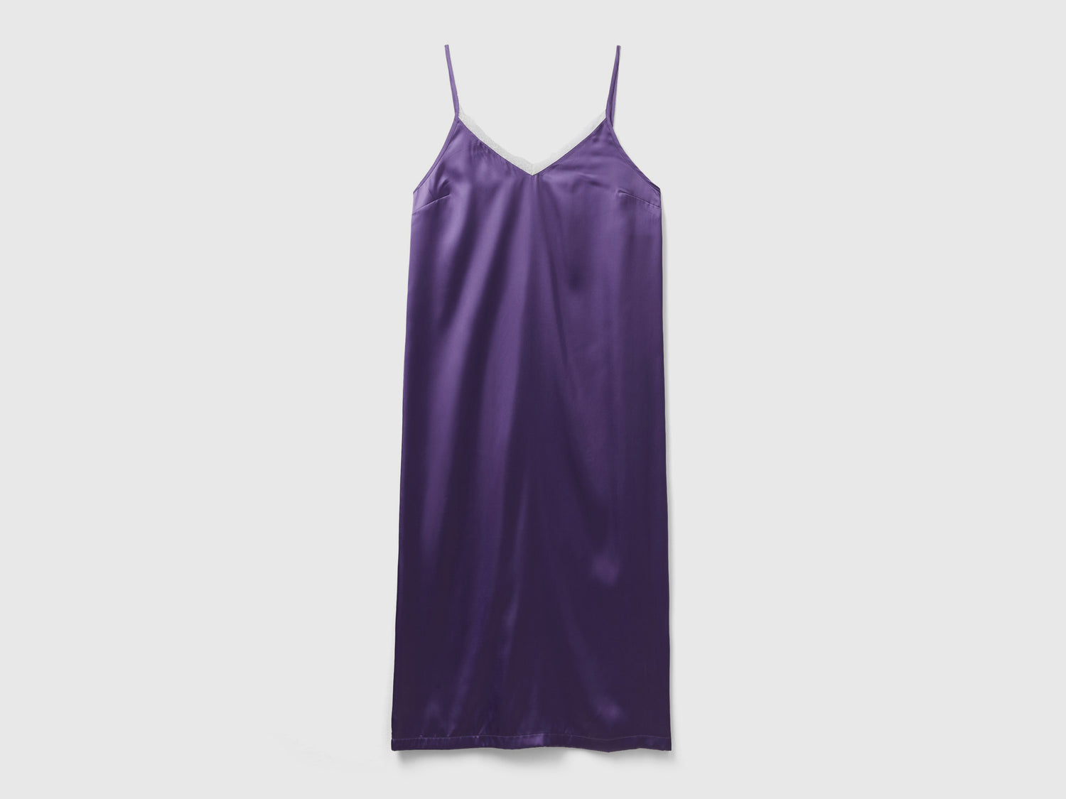 Combinación de satén da donna lavanda | Benetton Outlet