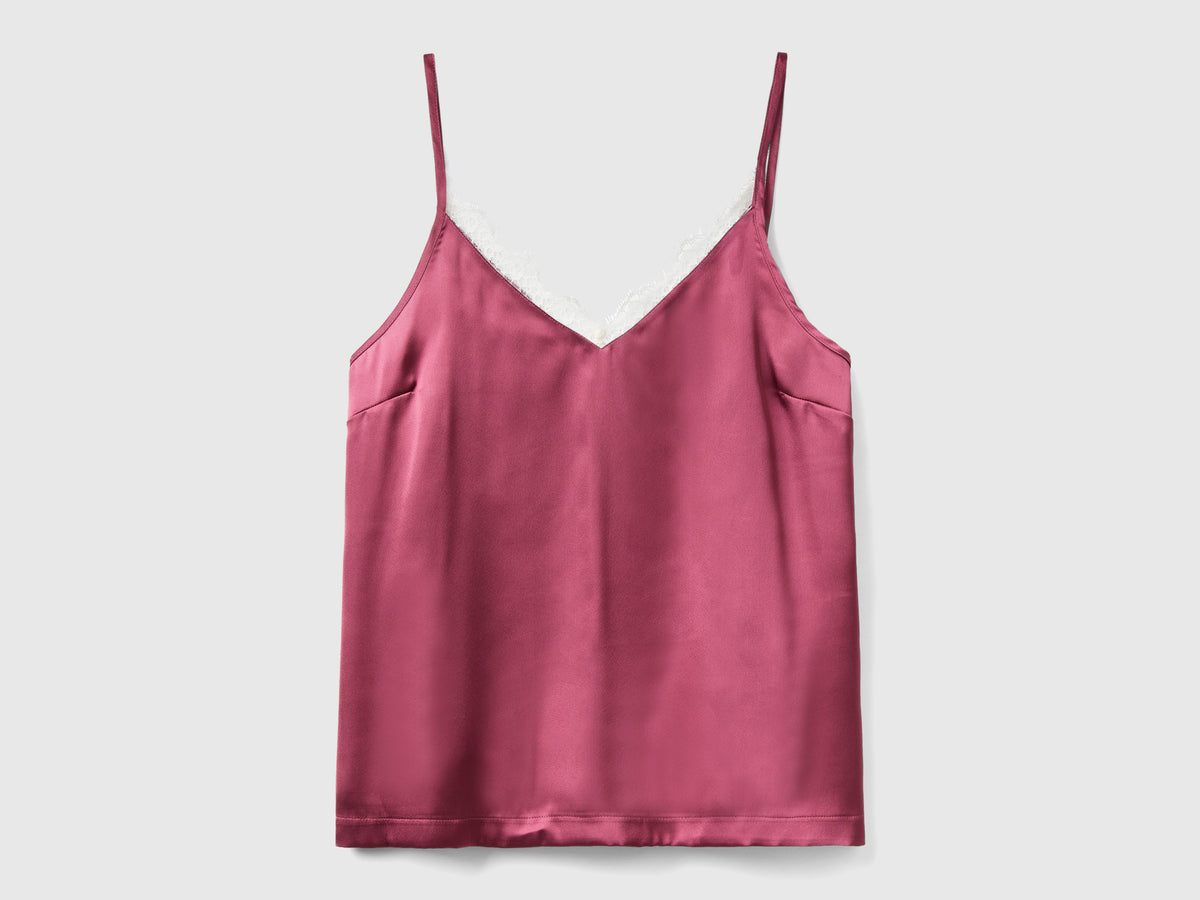 Camiseta de tirantes de satén