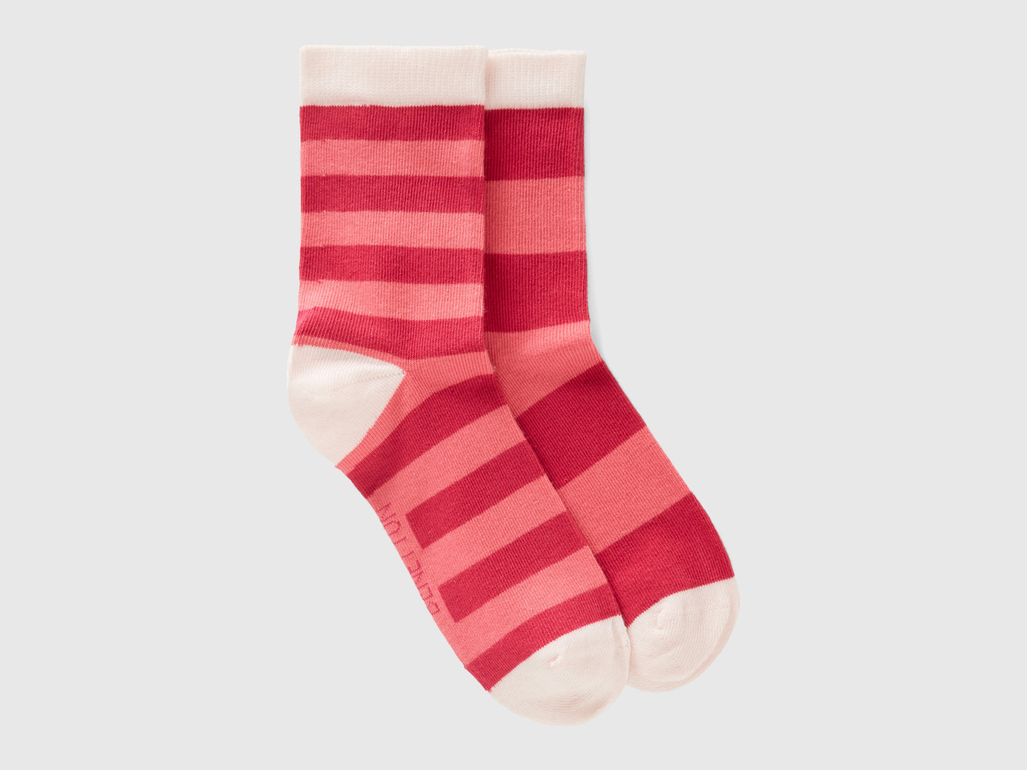 Calzini lunghi a righe e fucsia da bambino rosa | Benetton Outlet