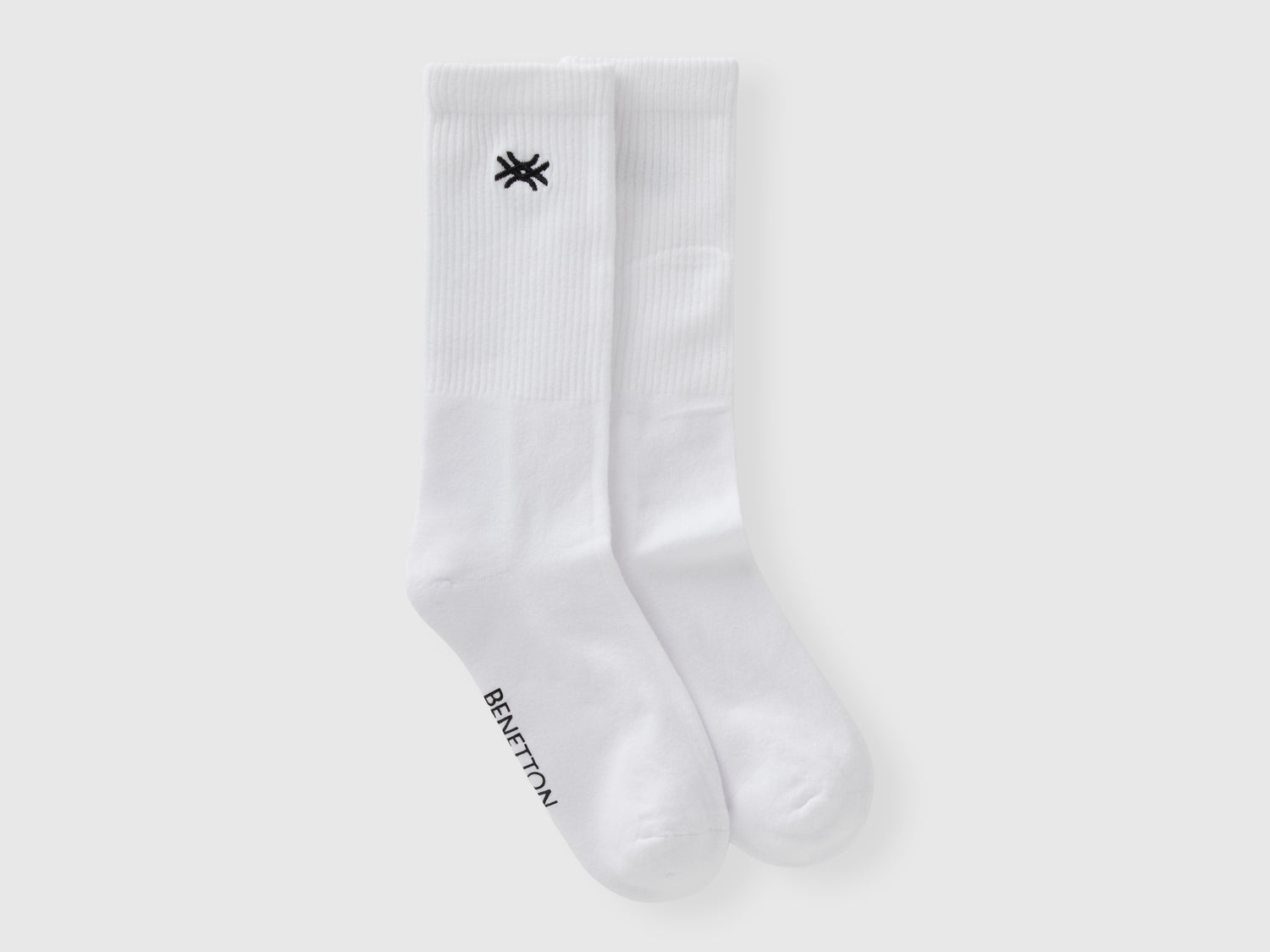 Calcetines deportivos de mezcla de algodón da uomo bianco | Benetton Outlet