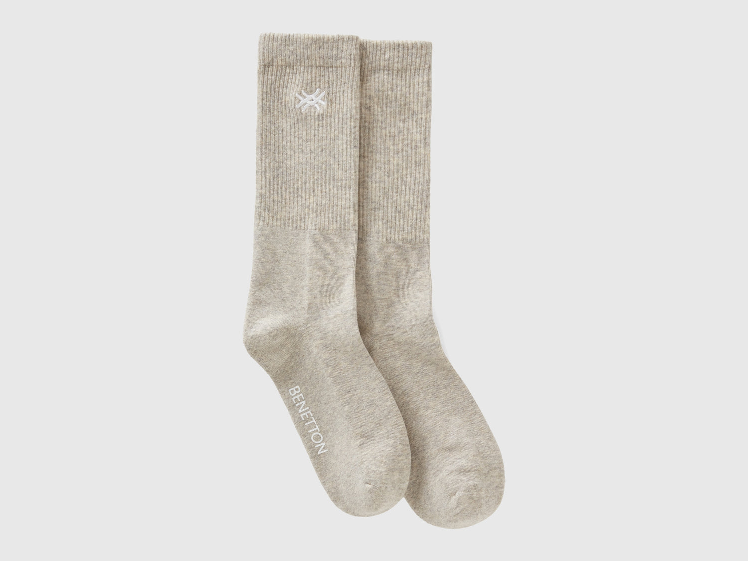 Calcetines deportivos de mezcla de algodón da uomo grigio | Benetton Outlet