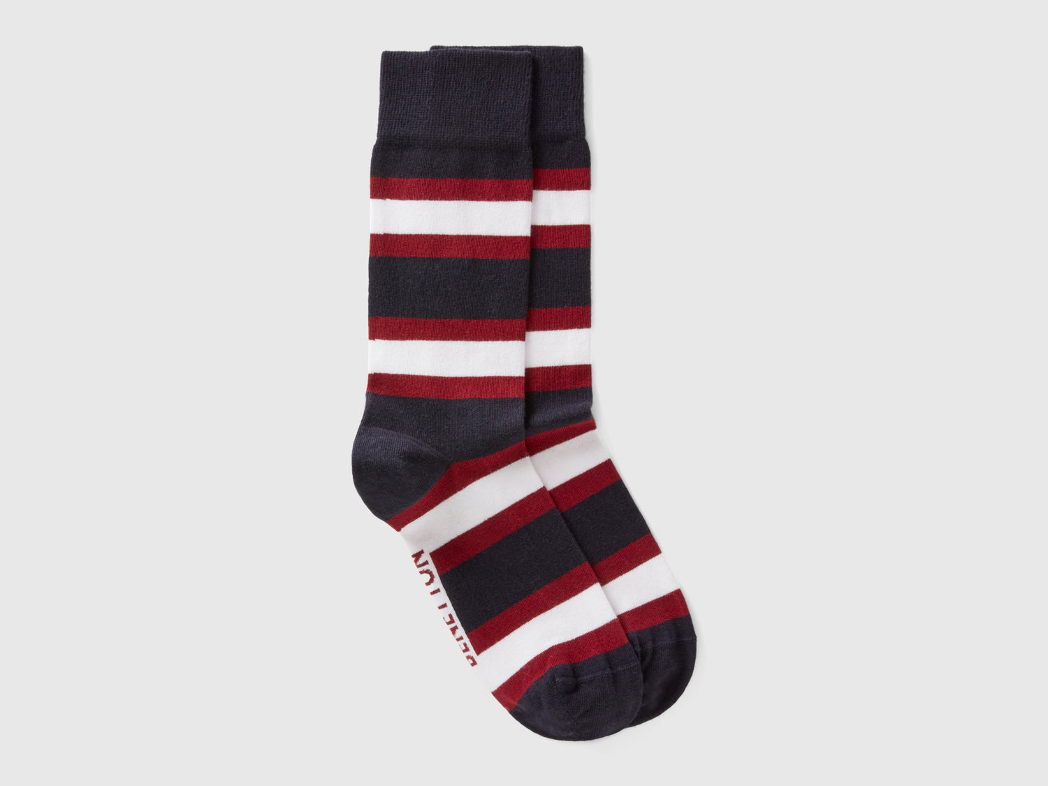 calcetines largos de rayas da uomo blu scuro | Benetton Outlet